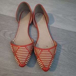 Orange flats